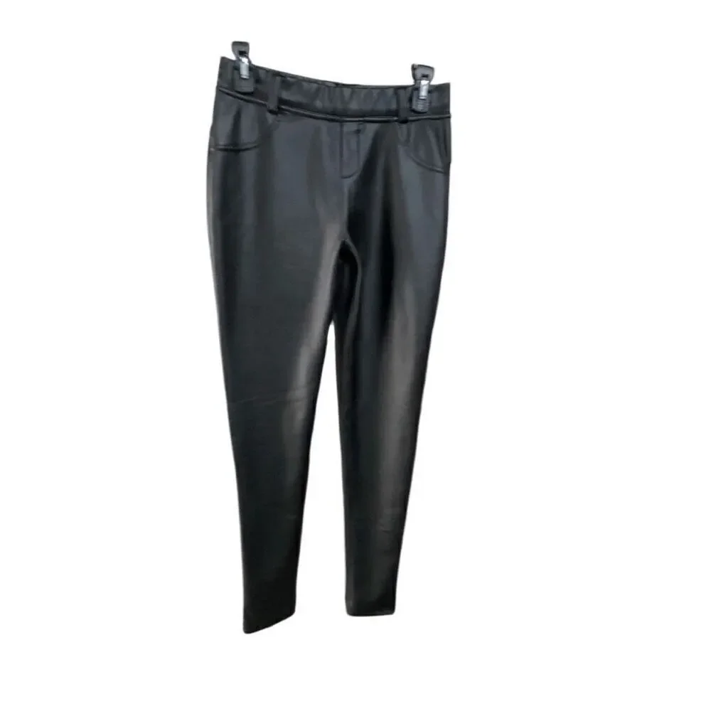 ￼ leather pants with butt lifting design size small
